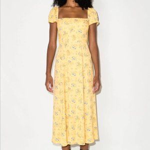 NWT REFORMATION Sienne Floral-print Midi Dress